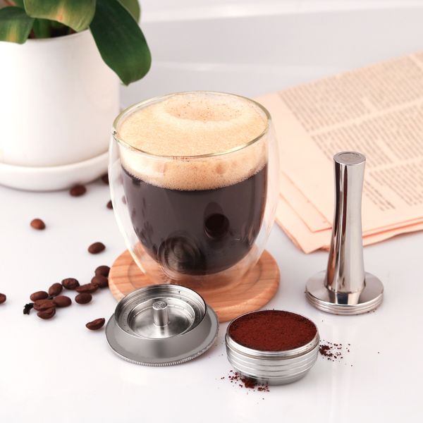 upgraded 240ml refillable vertuo filters stainless steel coffee capsule pod for nespresso vertuoline plus machine q0109
upgraded 240ml refillable vertuo filters stainless steel coffee capsule pod for nespresso vertuoline plus machine q0109