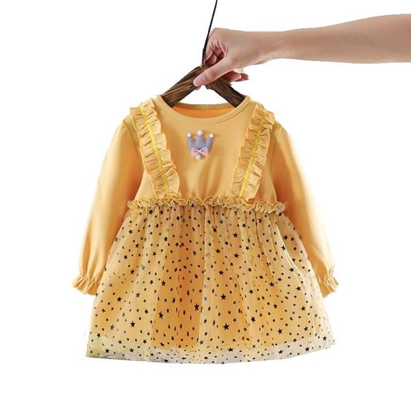 girl's dresses children clothing toddler baby polka dot party dress 2021 autumn born girls ruffles princess infants mesh costumes, Red;yellow
girl's dresses children clothing toddler baby polka dot party dress 2021 autumn born girls ruffles princess infants mesh costumes, Red;yellow