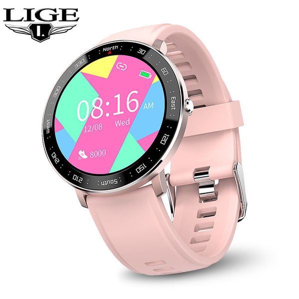 lige 2020 женщины часы с сенсорным экраном bluetooth smartwatch сердечного ритма водонепроницаемый спорт фитнес смарт браслет для android io
lige 2020 женщины часы с сенсорным экраном bluetooth smartwatch сердечного ритма водонепроницаемый спорт фитнес смарт браслет для android io