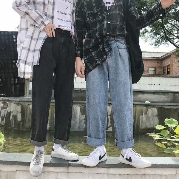 ins men's droop curly hem daddy pants straight tube wide leg nine point drop feeling korean and jeans pants and jeans version trend loo, Blue
ins men's droop curly hem daddy pants straight tube wide leg nine point drop feeling korean and jeans pants and jeans version trend loo, Blue