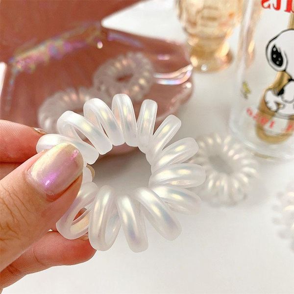 elastic white frosted ab colorful hair bands spiral ponytail ties gum rubber rope telephone wire accessories wmtikr bdesybag, Silver
elastic white frosted ab colorful hair bands spiral ponytail ties gum rubber rope telephone wire accessories wmtikr bdesybag, Silver