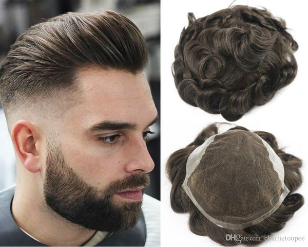 #3 brown color toupee for men full swiss lace men's wig hair pieces brazilian virgin human hair replacement ing, Black
#3 brown color toupee for men full swiss lace men's wig hair pieces brazilian virgin human hair replacement ing, Black