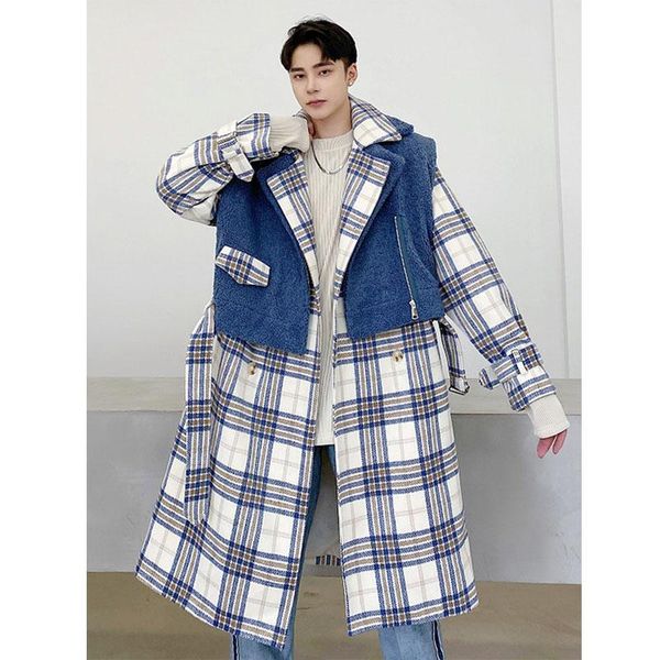 мужской streetwear vintage моды зимы шерстяная куртка шинель мужчины двойной брестед 3 \ 4 long плед шерсти пальто верхняя одежда, Black
мужской streetwear vintage моды зимы шерстяная куртка шинель мужчины двойной брестед 3 \ 4 long плед шерсти пальто верхняя одежда, Black