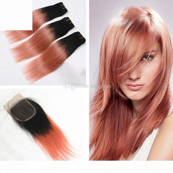 silky straight 8a rose gold ombre human hair with closure brazilian virgin 1b rose gold hair weft with closure 4x4 4pcs lot, Black;brown
silky straight 8a rose gold ombre human hair with closure brazilian virgin 1b rose gold hair weft with closure 4x4 4pcs lot, Black;brown
