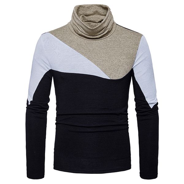 fashion 2018 autumn winter warm knitted high collar long sleeve patchwork pullovers casual men's sweater sweter hombre, White;black
fashion 2018 autumn winter warm knitted high collar long sleeve patchwork pullovers casual men's sweater sweter hombre, White;black