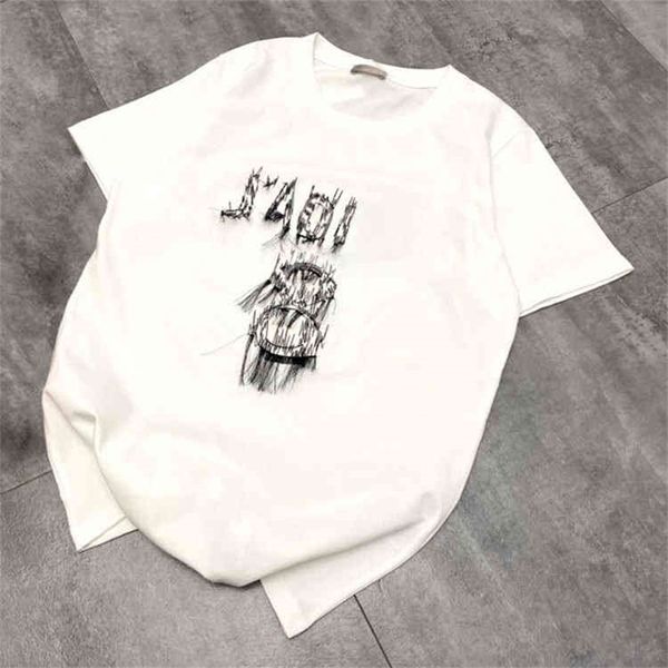spring and summer new home white tassel letter embroidery round neck leisure fashion couple brand short sleeve t-shirt
spring and summer new home white tassel letter embroidery round neck leisure fashion couple brand short sleeve t-shirt
