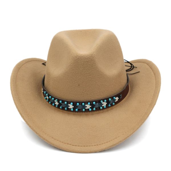 men women autumn winter wool blend western cowboy cap wide brim jazz hat cowgirl hat, Blue;gray
men women autumn winter wool blend western cowboy cap wide brim jazz hat cowgirl hat, Blue;gray