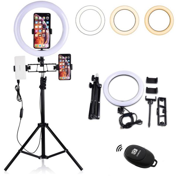 led ring light with bluetooth 10''/6'' dimmable kit 3200-5600k 55cm tripod for tik tok vlog video shooting portrait
led ring light with bluetooth 10''/6'' dimmable kit 3200-5600k 55cm tripod for tik tok vlog video shooting portrait