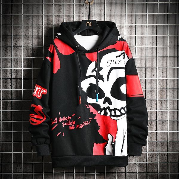 new arrival men/women ghost hoodies metal skulls kiss print women hooded hoodies thin sweatshirts hoody hip hop, Black
new arrival men/women ghost hoodies metal skulls kiss print women hooded hoodies thin sweatshirts hoody hip hop, Black