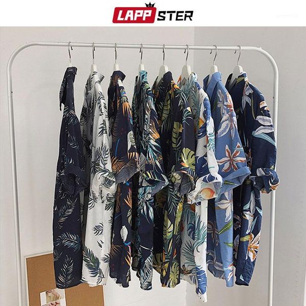 lappster men hawaii short sleeve shirts 2019 summer man korean fashion shirt male hip hop harajuku thin casual floral shirts ins1, White;black
lappster men hawaii short sleeve shirts 2019 summer man korean fashion shirt male hip hop harajuku thin casual floral shirts ins1, White;black