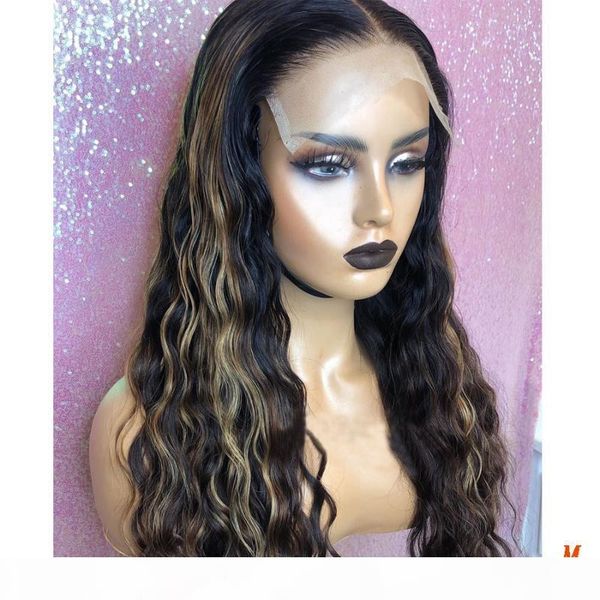 simbeauty highlight natural wave remy full lace human hair wigs for women 180density pre plucked deep part 360 lace frontal wig, Black;brown
simbeauty highlight natural wave remy full lace human hair wigs for women 180density pre plucked deep part 360 lace frontal wig, Black;brown
