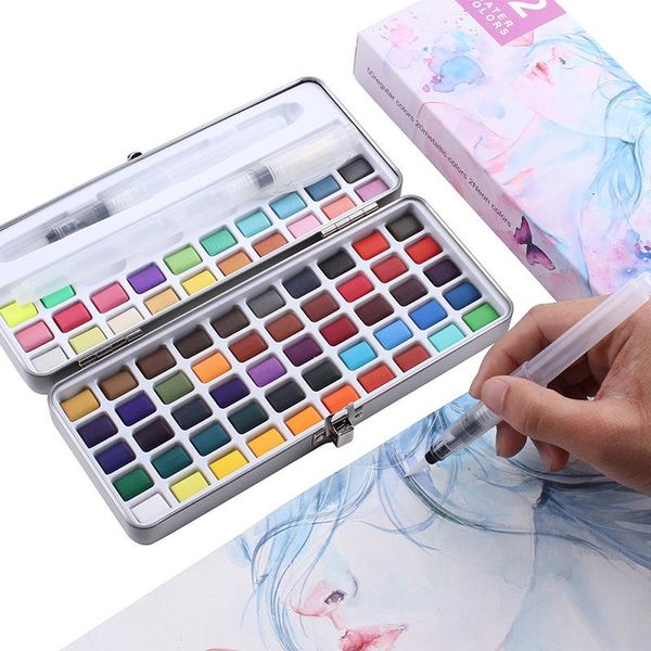 12color metallic watercolor paint set 50/72/90 color solid watercolor paint set portable pearlescent color fluorescent
12color metallic watercolor paint set 50/72/90 color solid watercolor paint set portable pearlescent color fluorescent