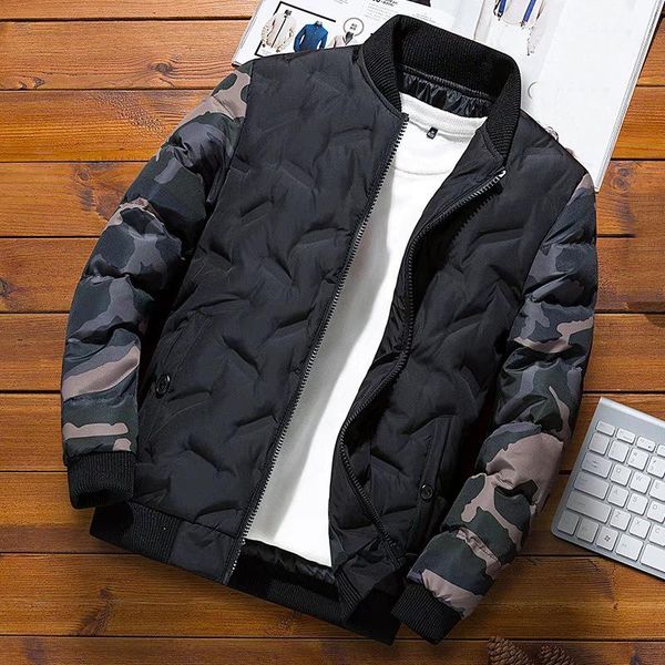 men's down & parkas mens winter jackets and coats outerwear clothing camouflage bomber jacket windbreaker thick warm male, Black
men's down & parkas mens winter jackets and coats outerwear clothing camouflage bomber jacket windbreaker thick warm male, Black