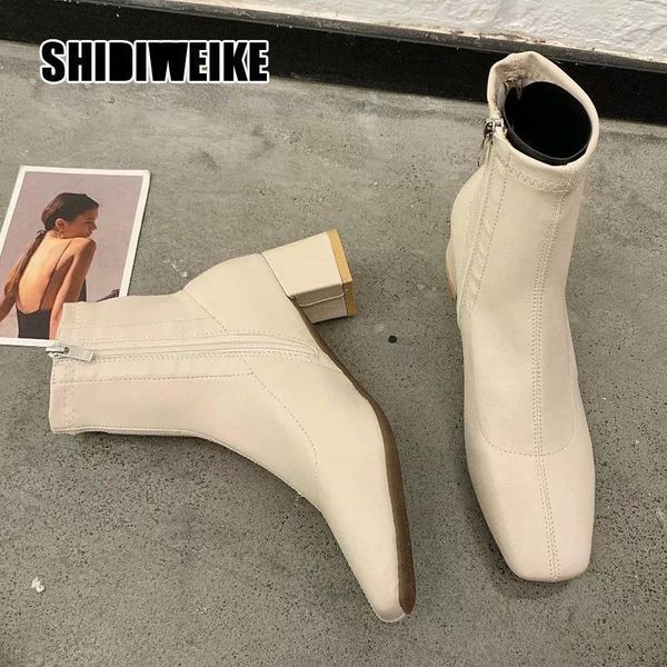 boots winter women zipper square toe elastic suede woman short ankle women's botas mujer 2021 v3821, Black
boots winter women zipper square toe elastic suede woman short ankle women's botas mujer 2021 v3821, Black