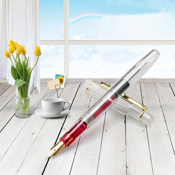 fountain pens transparent body pen 0.38mm iraurita dolma kalem stationery office school supplies penna stilografica 10021
fountain pens transparent body pen 0.38mm iraurita dolma kalem stationery office school supplies penna stilografica 10021