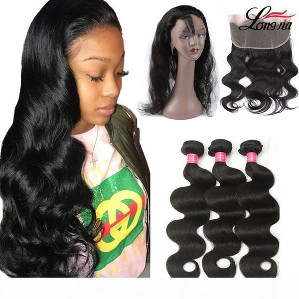 body wave virgin hair pre plucked 360 lace frontal with bundles body wave brazilian human hair weave 3 4 bundles with frontal closure, Black;brown
body wave virgin hair pre plucked 360 lace frontal with bundles body wave brazilian human hair weave 3 4 bundles with frontal closure, Black;brown