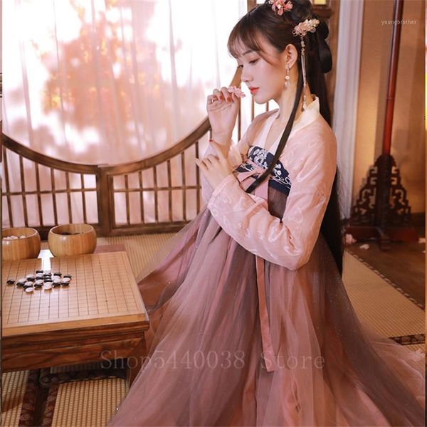 stage wear elegant woman chinese traditional hanfu embroidery fairy mesh folk dance costume year party oriental princess dress1, Black;red
stage wear elegant woman chinese traditional hanfu embroidery fairy mesh folk dance costume year party oriental princess dress1, Black;red