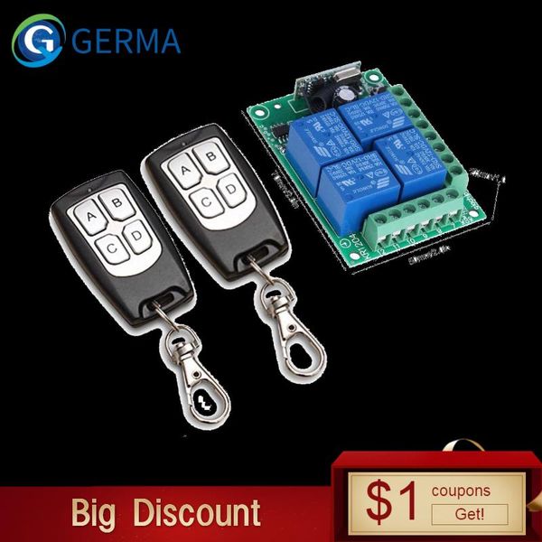 remote controlers germa universal wireless control switch dc 12v 4ch relay receiver module with 4 channel rf 433 mhz transmitter
remote controlers germa universal wireless control switch dc 12v 4ch relay receiver module with 4 channel rf 433 mhz transmitter