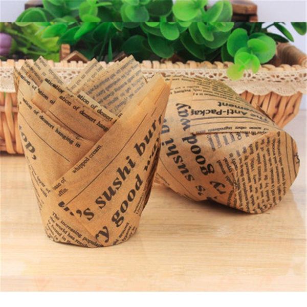 50pcs newspaper style cupcake liner baking cup for wedding party caissettes tulip muffin cupcake paper cup oilproof cake jllfpx
50pcs newspaper style cupcake liner baking cup for wedding party caissettes tulip muffin cupcake paper cup oilproof cake jllfpx