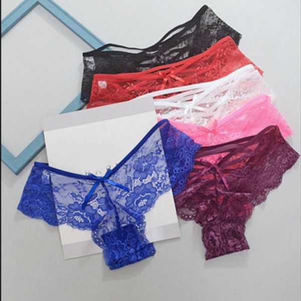 lace edge seamless underwear hollow out women panties back crossing bandage transparent lingerie female solid briefs, Black;pink
lace edge seamless underwear hollow out women panties back crossing bandage transparent lingerie female solid briefs, Black;pink