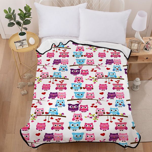 3d printed pink blue owl bedspread white coral fleece blanket cartoon pattern kids blanket home textile love blanket 150x200cm
3d printed pink blue owl bedspread white coral fleece blanket cartoon pattern kids blanket home textile love blanket 150x200cm