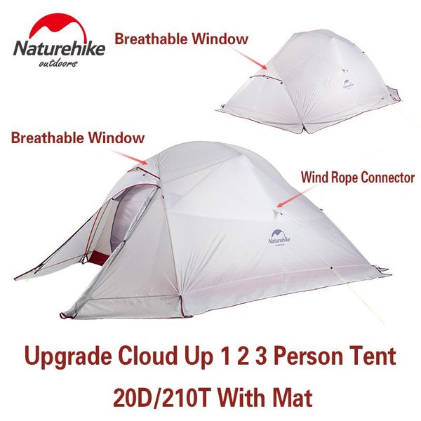 naturehike новый модернизированный запотевает 1 2 3 person tent ultralight 20d / 210t путешествия палатки кемпинга открытый туризм оборудова
naturehike новый модернизированный запотевает 1 2 3 person tent ultralight 20d / 210t путешествия палатки кемпинга открытый туризм оборудова