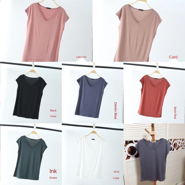 2019 summer coat t-shirt solid color women's fashion loose leisure professional temperament thin simple v-neck sleeveless t-shirt ic, White
2019 summer coat t-shirt solid color women's fashion loose leisure professional temperament thin simple v-neck sleeveless t-shirt ic, White