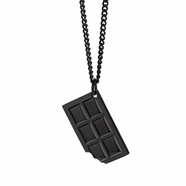 stainless steel chocolate sweets pendant necklace dessert chocolate necklace with 60cm chain jewelry gift for him, Silver
stainless steel chocolate sweets pendant necklace dessert chocolate necklace with 60cm chain jewelry gift for him, Silver