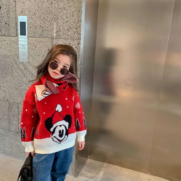 girls 2020 winter new children's clothing cartoon christmas (with scarf) thick sweater, Blue
girls 2020 winter new children's clothing cartoon christmas (with scarf) thick sweater, Blue
