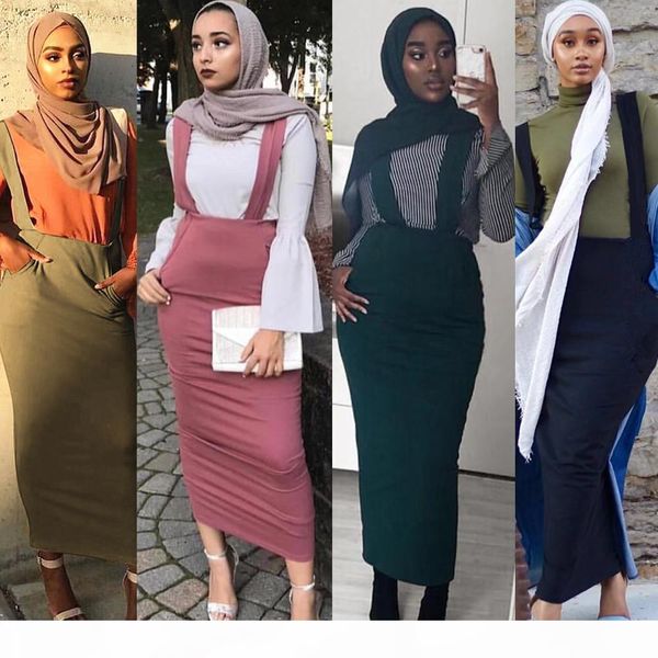 sk9018 fashion women's belt skirt overalls dress muslim bottoms long skirts pencil skirt ramadan party worship service islamic clothing, Black
sk9018 fashion women's belt skirt overalls dress muslim bottoms long skirts pencil skirt ramadan party worship service islamic clothing, Black