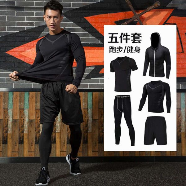 style men's fast dry and new breathable night running sportswear 5-piece fitness suit for men, Gray
style men's fast dry and new breathable night running sportswear 5-piece fitness suit for men, Gray