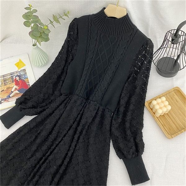 2021 new new design sense, niche temperament, waist slimming, knitted stitching lace fake two-piece dress women udo1, Black;gray
2021 new new design sense, niche temperament, waist slimming, knitted stitching lace fake two-piece dress women udo1, Black;gray