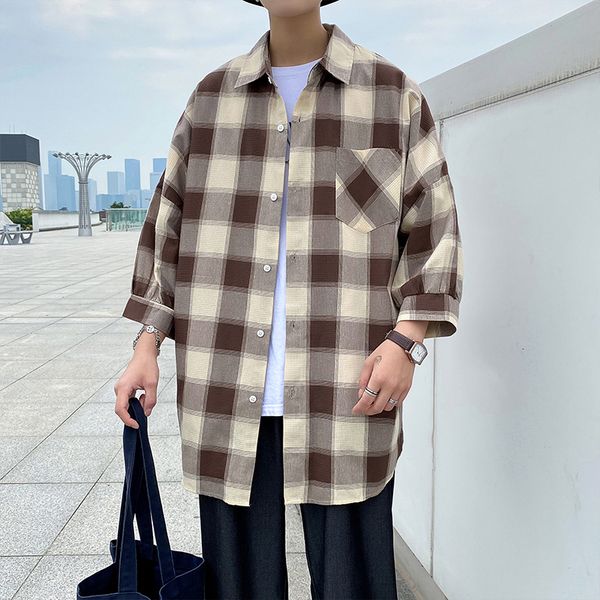 2021 new hip hop streetwear casual plaid shirt men's long sleeve spring autumn korea clothes nypd, White;black
2021 new hip hop streetwear casual plaid shirt men's long sleeve spring autumn korea clothes nypd, White;black