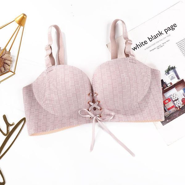 2019 winter new style non-steel ring plaid bra push up thick small bust bra girl's seamless1, Red;black
2019 winter new style non-steel ring plaid bra push up thick small bust bra girl's seamless1, Red;black