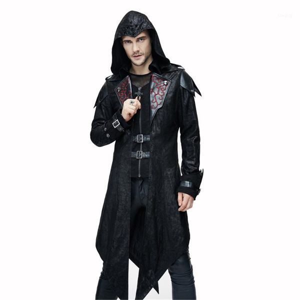 devil fashion men punk rock hooded long trench coats stage perform cosplay costume casual windproof leather trench coat1, Tan;black
devil fashion men punk rock hooded long trench coats stage perform cosplay costume casual windproof leather trench coat1, Tan;black