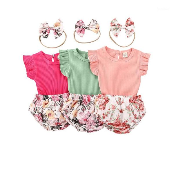 2020 infant baby girl cotton clothes 0-24m 3pcs summer outfits baby ruffle knitted t shirt +floral shorts+headband1, White
2020 infant baby girl cotton clothes 0-24m 3pcs summer outfits baby ruffle knitted t shirt +floral shorts+headband1, White