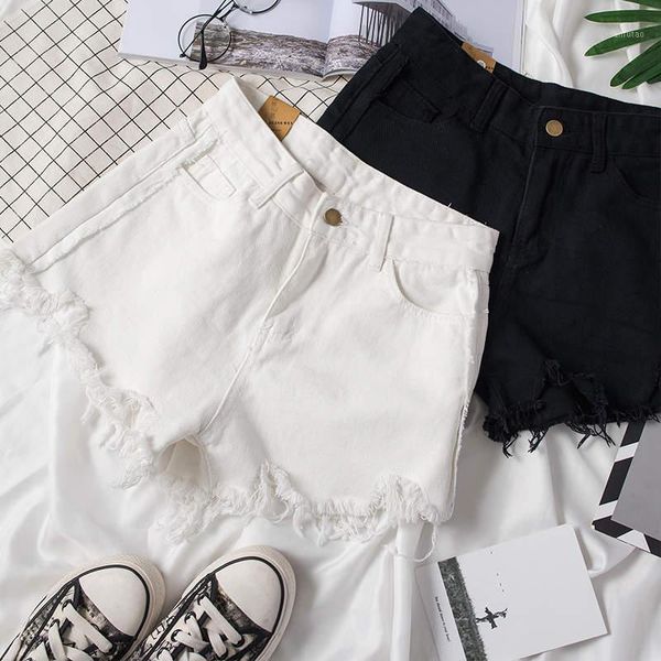 summer denim shorts women clothes loose high waist denim shorts female streetwear casual plus size white mini jeans q23691, White;black
summer denim shorts women clothes loose high waist denim shorts female streetwear casual plus size white mini jeans q23691, White;black