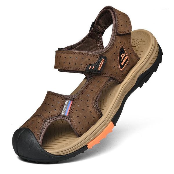 sandals summer men closed-toe anti-slip wear-resistant casual leather shoes genuine sandalias1, Black
sandals summer men closed-toe anti-slip wear-resistant casual leather shoes genuine sandalias1, Black