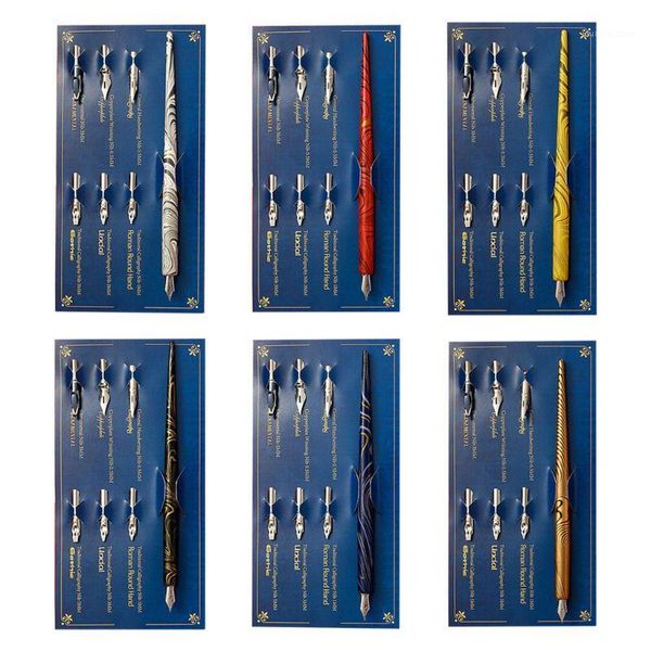 fountain pens marble wood manga calligraphy dip pen holder with 6 nibs for lettering skiching wood,resin holder1
fountain pens marble wood manga calligraphy dip pen holder with 6 nibs for lettering skiching wood,resin holder1