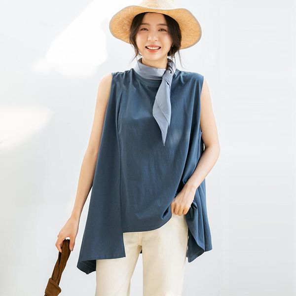 2020 women's fashion irregular o-neck sleeveless long loose casual t-shirt summer female z2194, White
2020 women's fashion irregular o-neck sleeveless long loose casual t-shirt summer female z2194, White