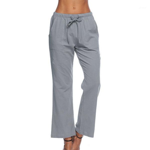 spring thin female pants beach trousers lace up pants gray 2020 casual loose women long solid elastic trousers1, Black;white
spring thin female pants beach trousers lace up pants gray 2020 casual loose women long solid elastic trousers1, Black;white