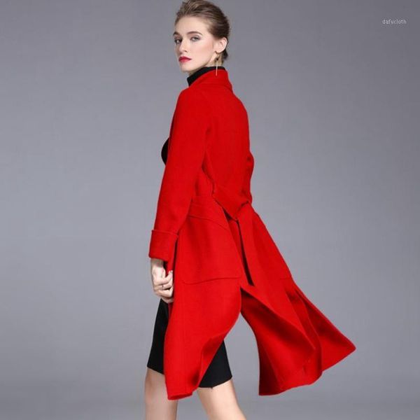 winter woolen new female overcoat wool fork opening over knee jackets women autumn ladies slim outerwear long red medium coat1, Black
winter woolen new female overcoat wool fork opening over knee jackets women autumn ladies slim outerwear long red medium coat1, Black