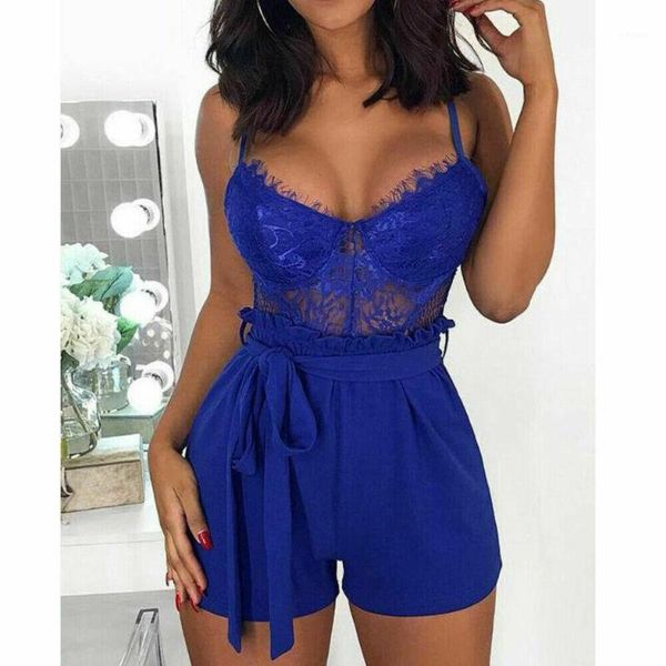 women playsuits summer lace camisole v neck sleeveless playsuit strap playsuit party shorts jumpsuit club clothes1, Black;white 
women playsuits summer lace camisole v neck sleeveless playsuit strap playsuit party shorts jumpsuit club clothes1, Black;white