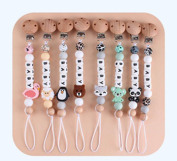 2021 new leopard silicone bead pacifier holders newborn pacifier chains pacifier clips baby teething wood infant feeding b3218
2021 new leopard silicone bead pacifier holders newborn pacifier chains pacifier clips baby teething wood infant feeding b3218
