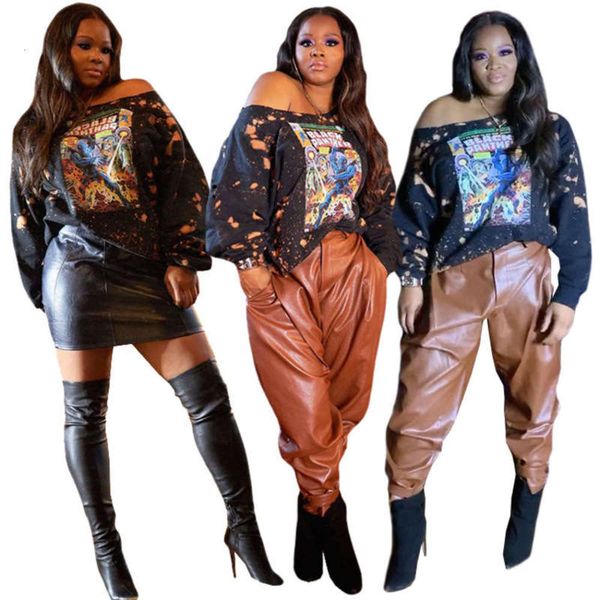 sleeve long 6092 cotton crew style neck loose digital print burn hole versatile commuting women's t-shirt, Black;gray
sleeve long 6092 cotton crew style neck loose digital print burn hole versatile commuting women's t-shirt, Black;gray