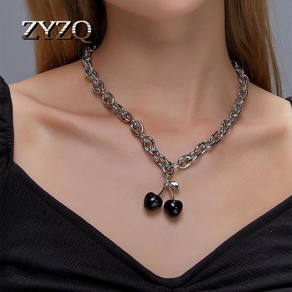 chains zyzq black cherry necklace for women thick chain one word buckle fashion fruit clavicle, Silver
chains zyzq black cherry necklace for women thick chain one word buckle fashion fruit clavicle, Silver
