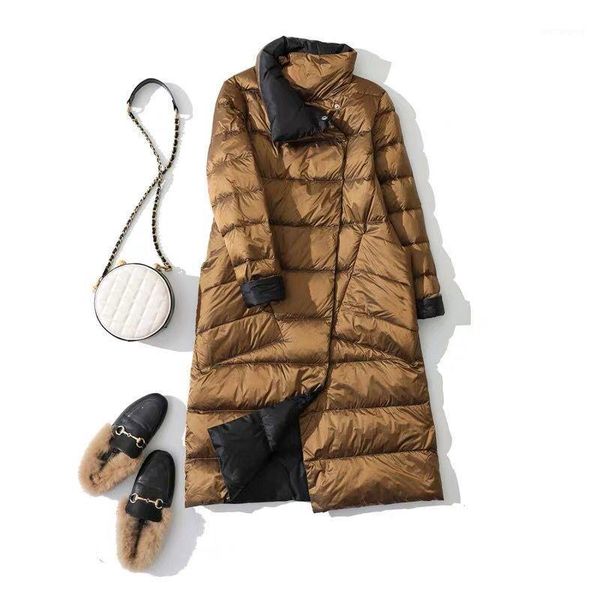 2020 new winter women korean loose two side wear coat white duck down jacket female ultra light stand collar mid-long parkas 1541, Black
2020 new winter women korean loose two side wear coat white duck down jacket female ultra light stand collar mid-long parkas 1541, Black