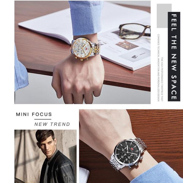 Special Time New Fashion Watches with Stainless Steel Top Brand Luxury Sports Chronograph Quartz Watch Men Relogio Masculino, Silver
Special Time New Fashion Watches with Stainless Steel Top Brand Luxury Sports Chronograph Quartz Watch Men Relogio Masculino, Silver