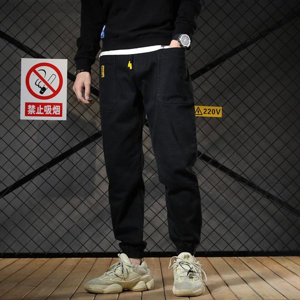 men's jeans men harem pants trend stretch denim plus size classic straight long casual pant youth, Blue
men's jeans men harem pants trend stretch denim plus size classic straight long casual pant youth, Blue