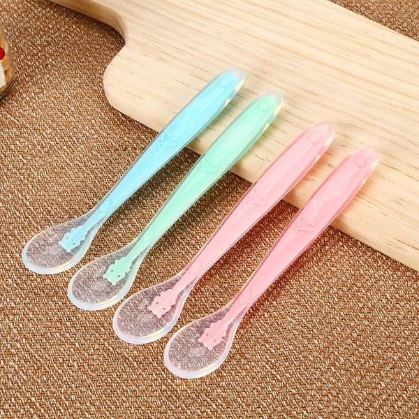 spoons 2pcs soft baby silicone spoon bpa dishes tableware feeding training gift set for infant
spoons 2pcs soft baby silicone spoon bpa dishes tableware feeding training gift set for infant